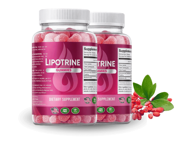 LipoTrine weight loss gummies 2 bottle 60 day supply