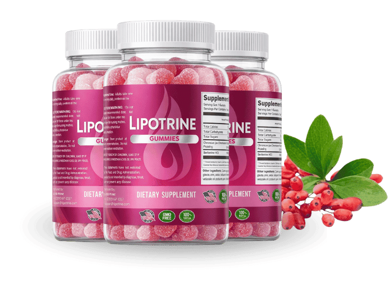 LipoTrine weight loss gummies 3 bottle most popular free shipping
