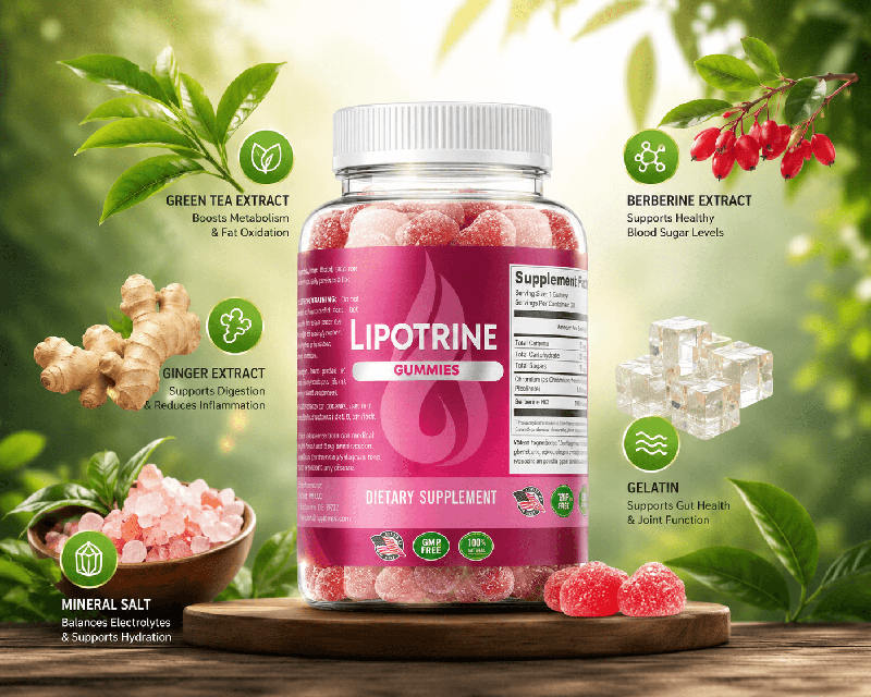 LipoTrine supplement ingredients label Pure Gelatin Okinawa Salt EGCG Gingerol Berberine