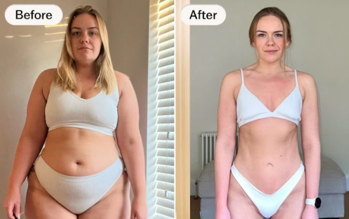 LipoTrine Triple G gummies before and after weight loss results transformation